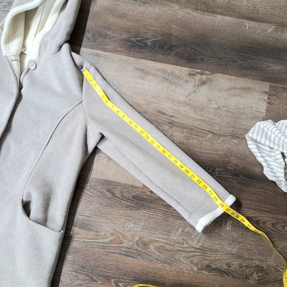 Denim & Company Sherpa Lined Soft Brushed Long Coat, "Teddy Jacket", XL NWOT - Picture 10 of 12